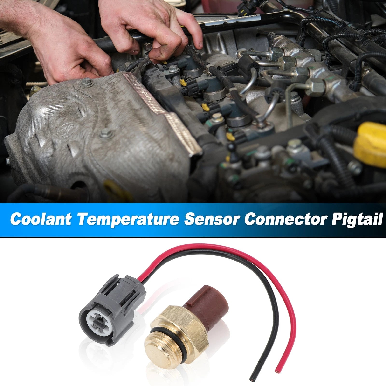 Coolant Temperature Sensor Connector for Honda CR-V (1997–2006) No.37760-P00-004