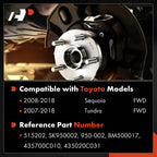 Front Wheel Hub & Bearing Assembly for Toyota Tundra (2007–2018)