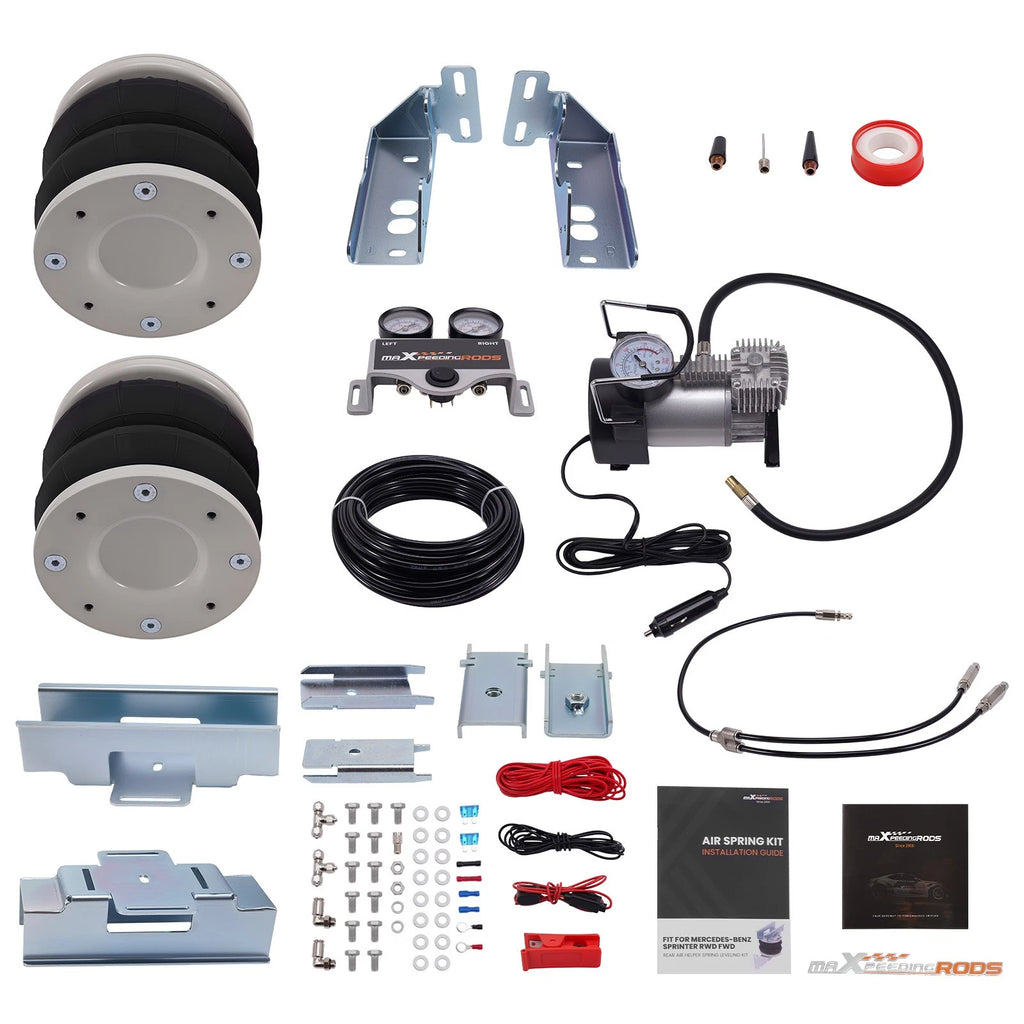 Rear Air Suspension Helper Kit for Mercedes-Benz Sprinter (2006–2020) RWD FWD