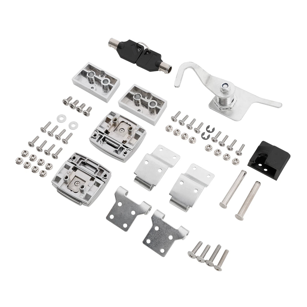 Trunk Luggage Hardware Latches Hinges Lock for Harley Touring (1988–2013)