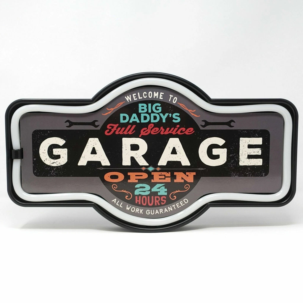 LED Neon Lighted Marquee Sign for Bar, Garage, Man Cave
