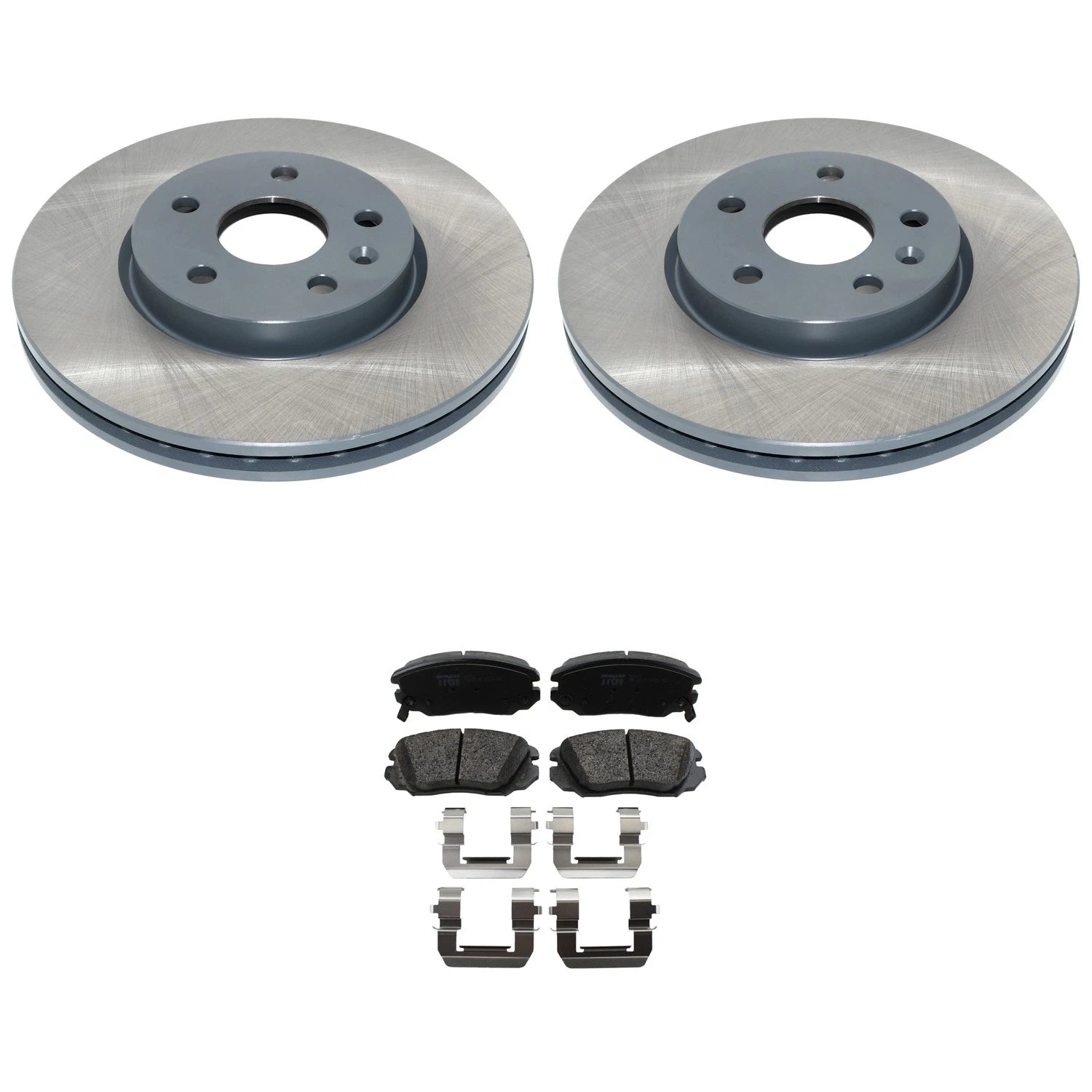 DuraGo Front Rotors & TRW Pro Ceramic Disc Brake Pad Kit for Impala Malibu (2014–2020)