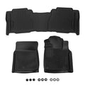 All-Weather Carpet Floor Mats for Toyota Tundra Double Cab (2007–2011) Black