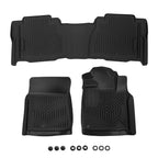 All-Weather Carpet Floor Mats for Toyota Tundra Double Cab (2007–2011) Black