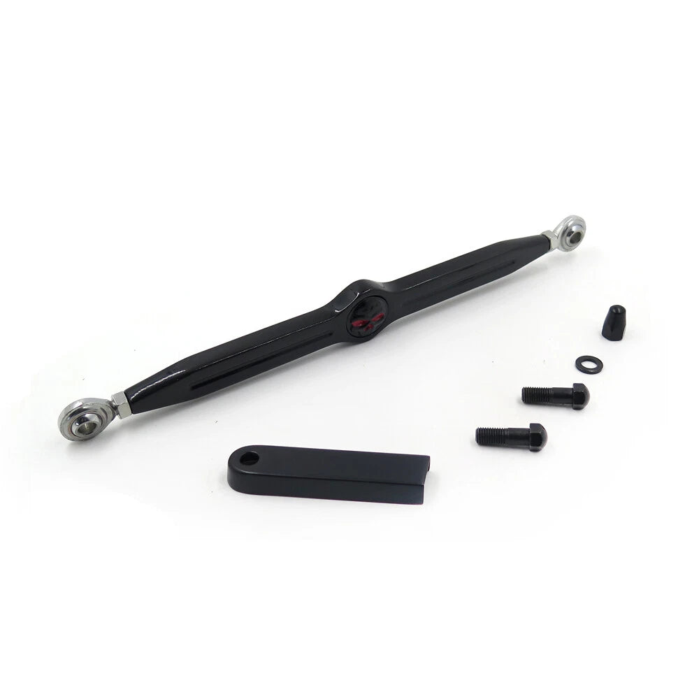 Black Gear Shift Linkage Skull for Harley Road King (1994–2024) Softail (1986–2024)
