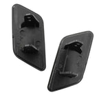 Headlight Washer Nozzle Cover Caps Black for BMW X3 (2011-2014)