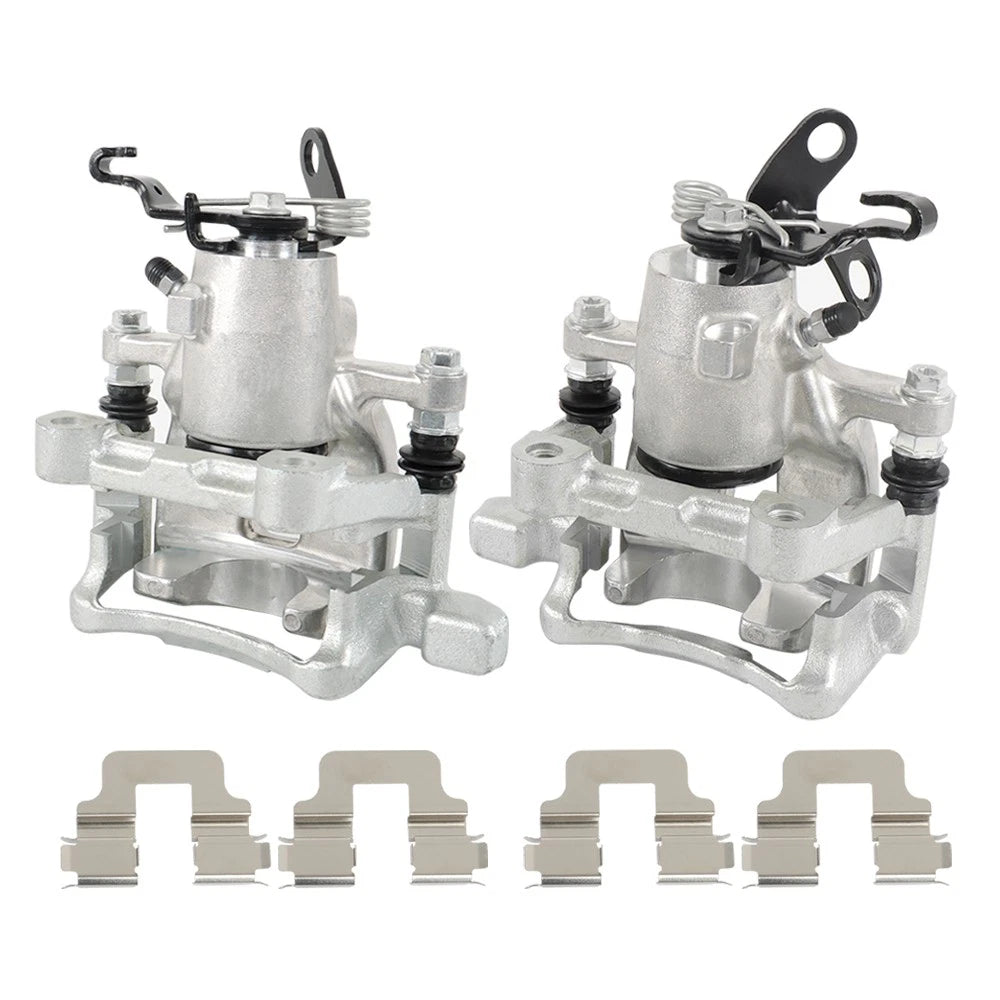 2X Rear Brake Calipers with Bracket for Audi Volkswagen (2006–2010)