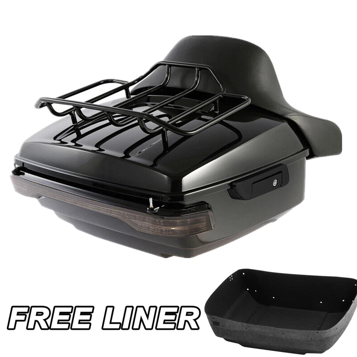Trunk Pad Rack Tail Light for Harley Street Road Glide King (2014–Present)