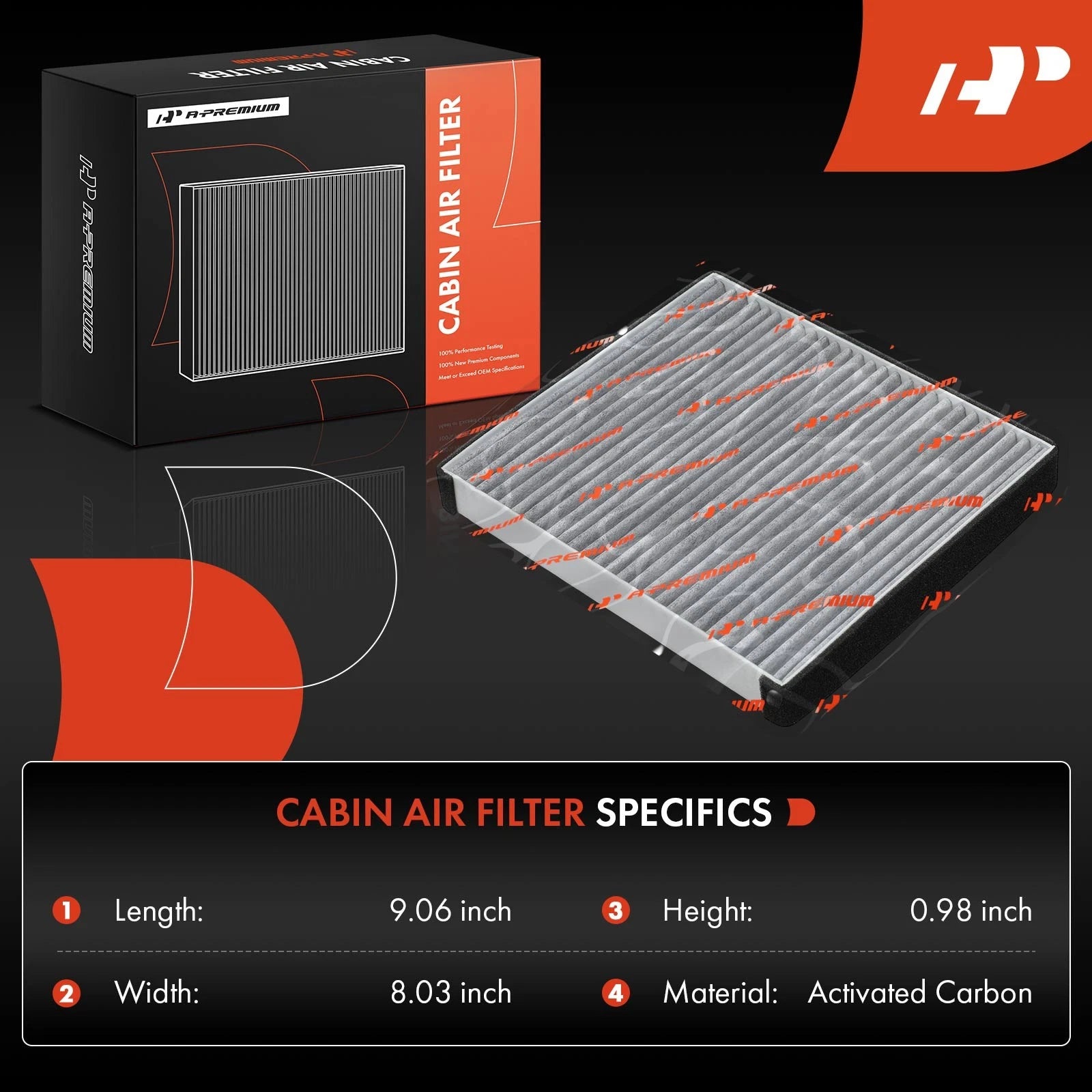 Activated Carbon Cabin Air Filter for Kia K900 (2015-2017)