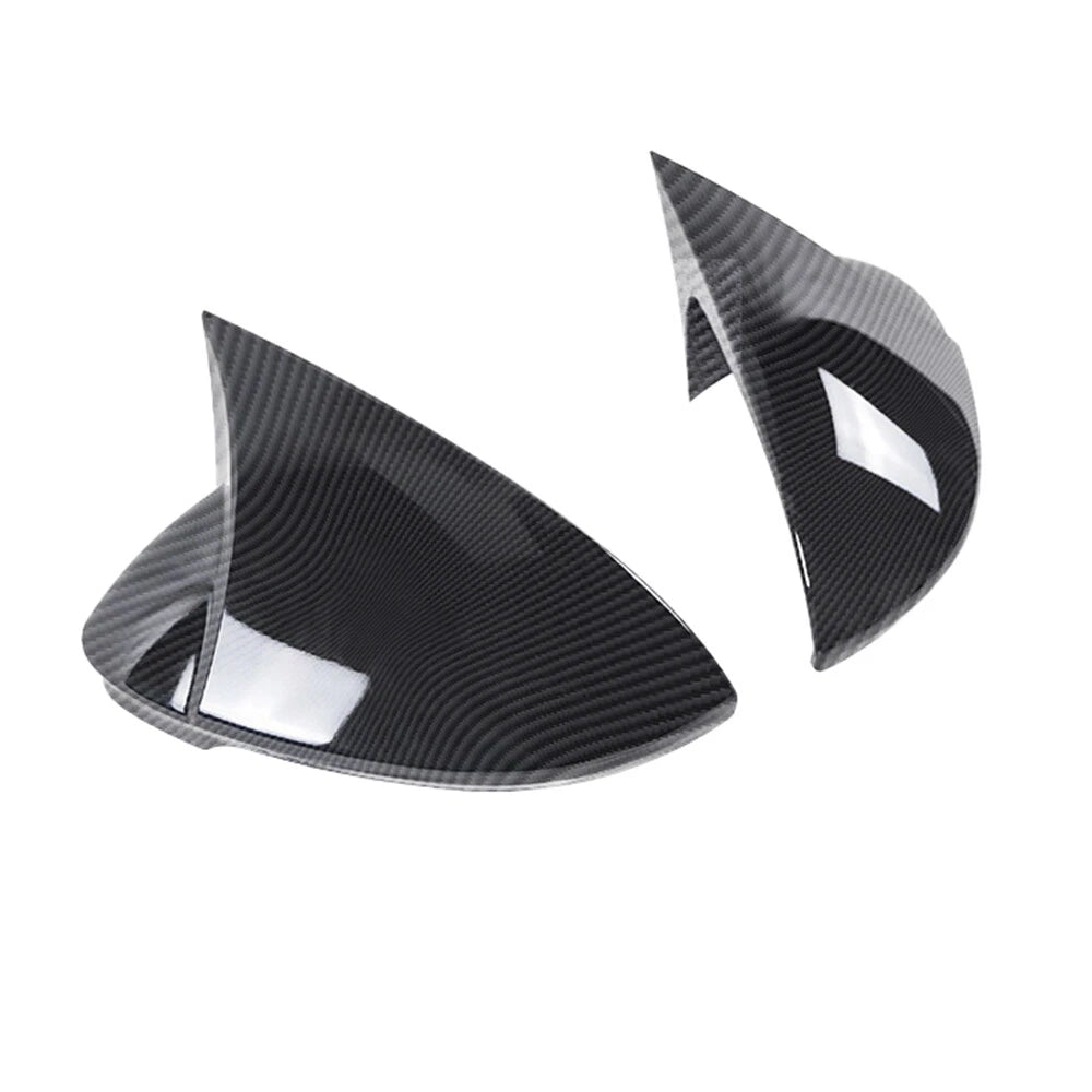 Set of 2 Carbon Look Side Wing Mirror Cap Covers for Golf 8 (2021–2024), Arteon 3H (2017–2024)