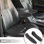 Pair Front Seat Armrest Covers for Toyota Sienna (2005–2010) - Black/Red Line