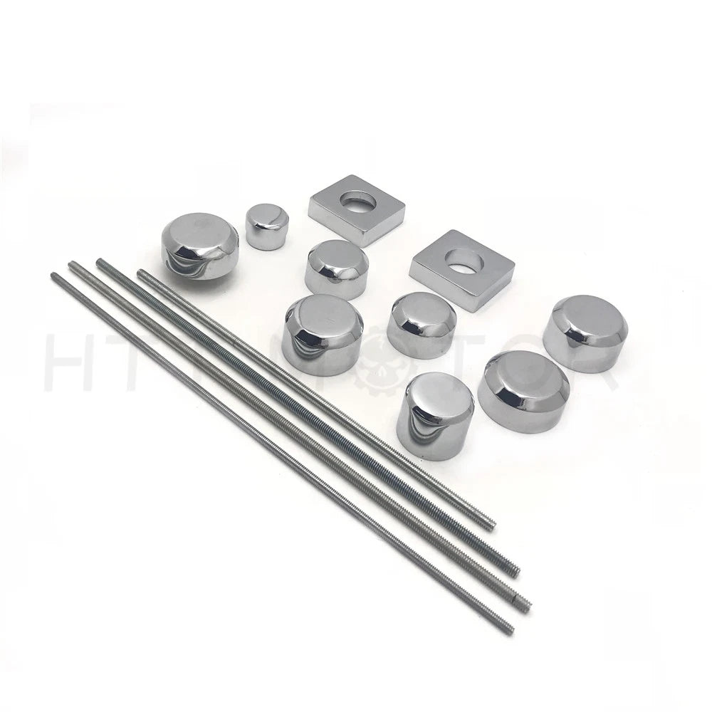 Set of 2 Chrome Fork Axle Caps for Suzuki GSX-R 1300 Hayabusa (1999–2011)