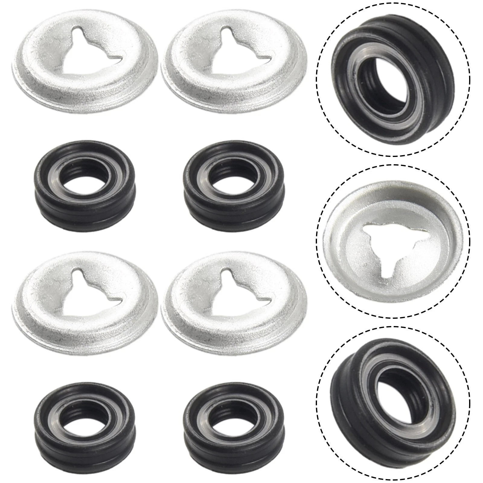 Push On Nut and Shaft Seal for Dishwasher (WR2X7054, WD8X181, WD08X0181)