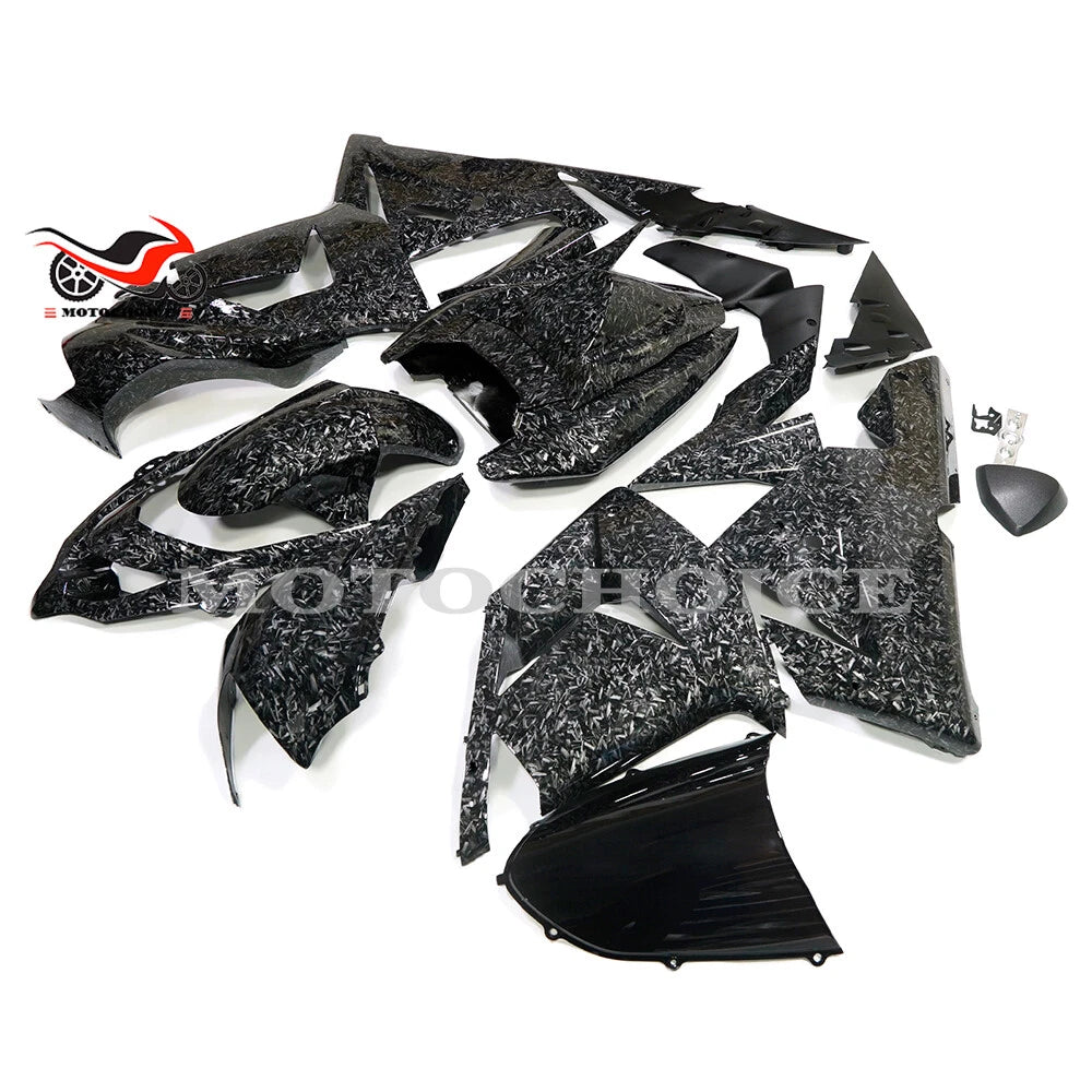 Forged Carbon Fiber Fairing Kit for Kawasaki Ninja ZX10R (2004–2005)