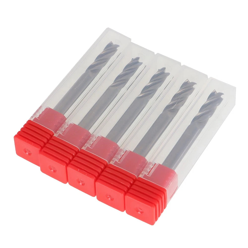 Set of 5 TiALN Coated 1/4" Carbide End Mills for Various Models