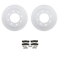 Bosch Rear Disc Brake Rotors & Semi-Met Brake Pads Kit for Silverado 1500 HD (2001–2007)