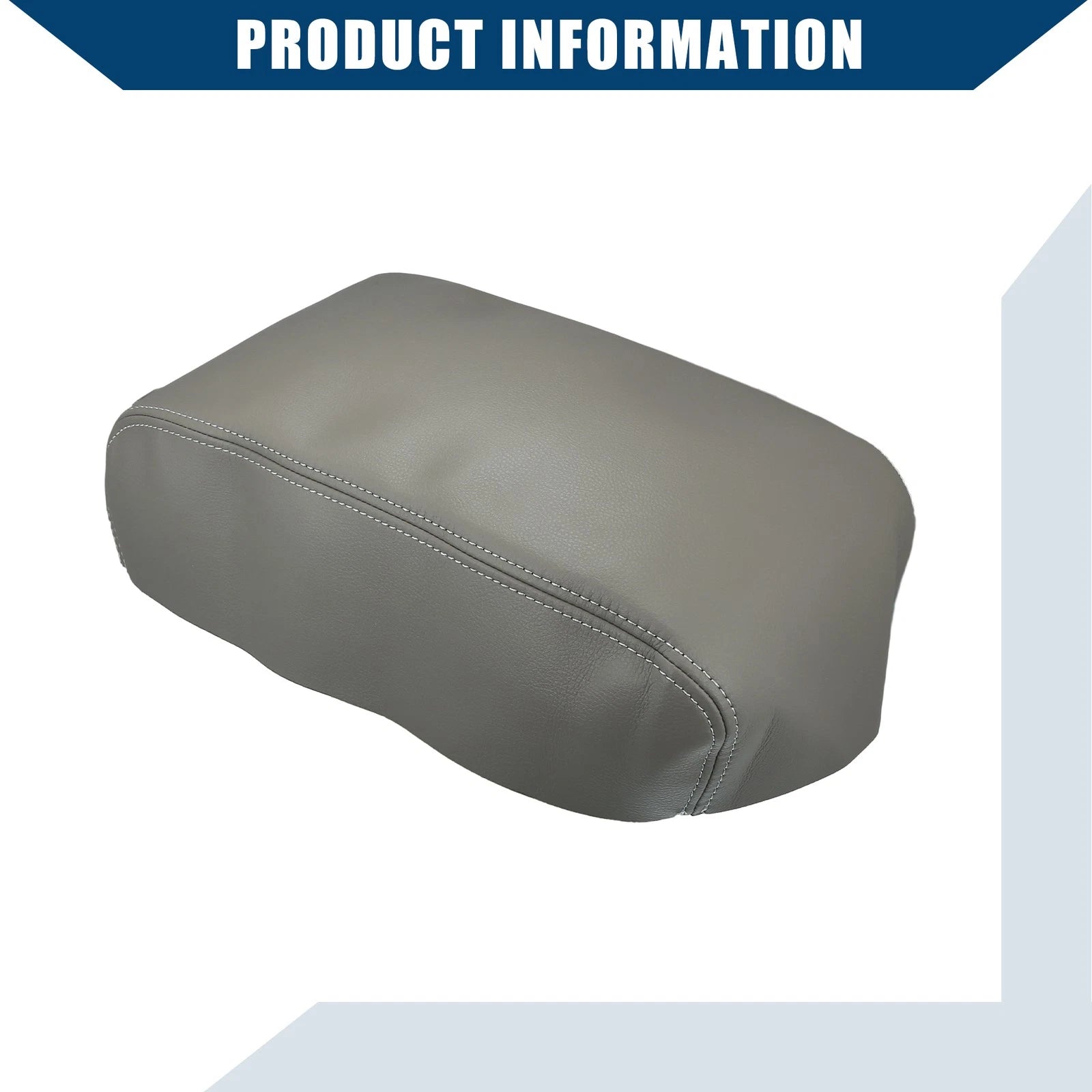Center Console Armrest Covers for Nissan Maxima (2009–2014) Faux Leather Gray