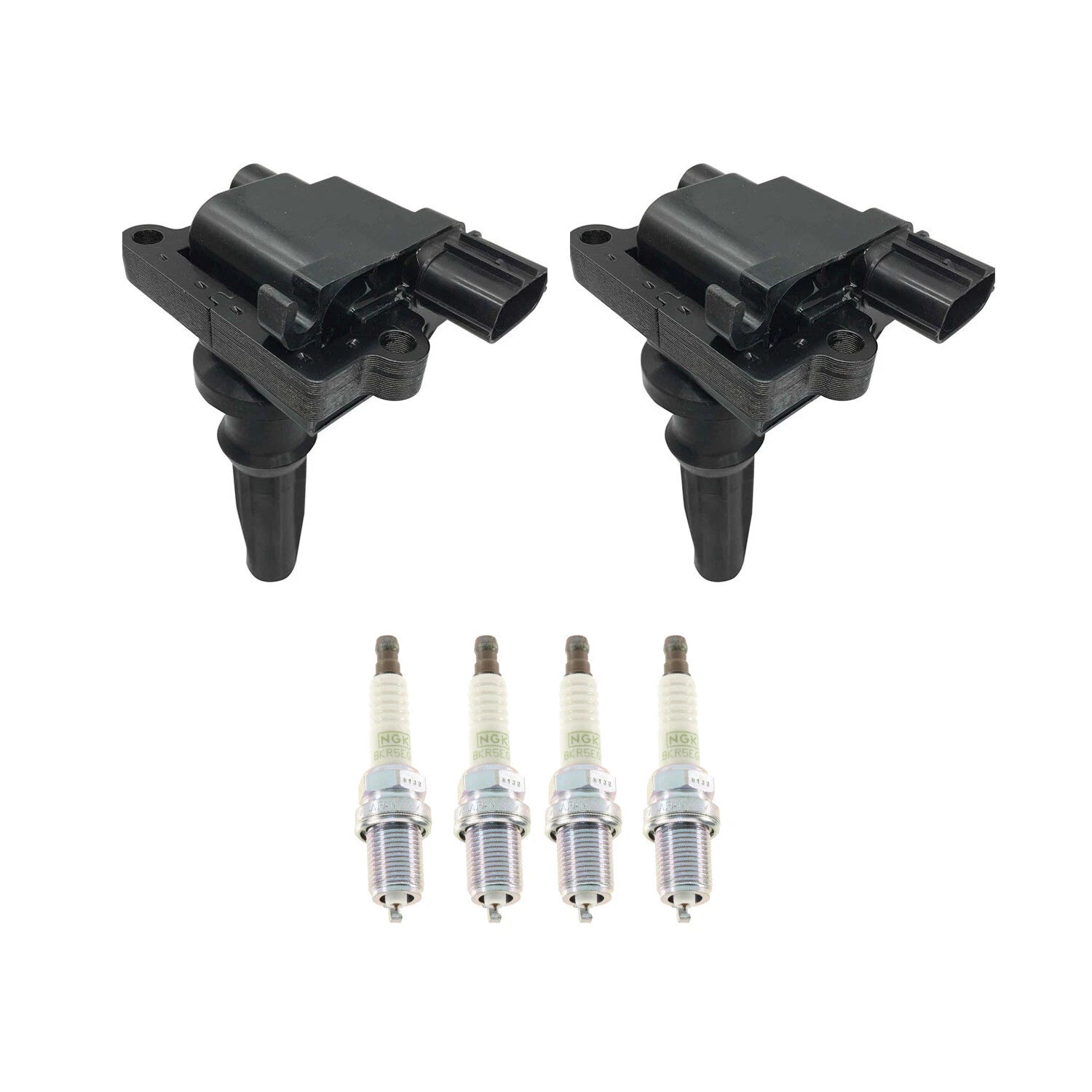 Set of 2 Ignition Coils & 4 NGK Platinum Spark Plugs for Optima (2011–2015)