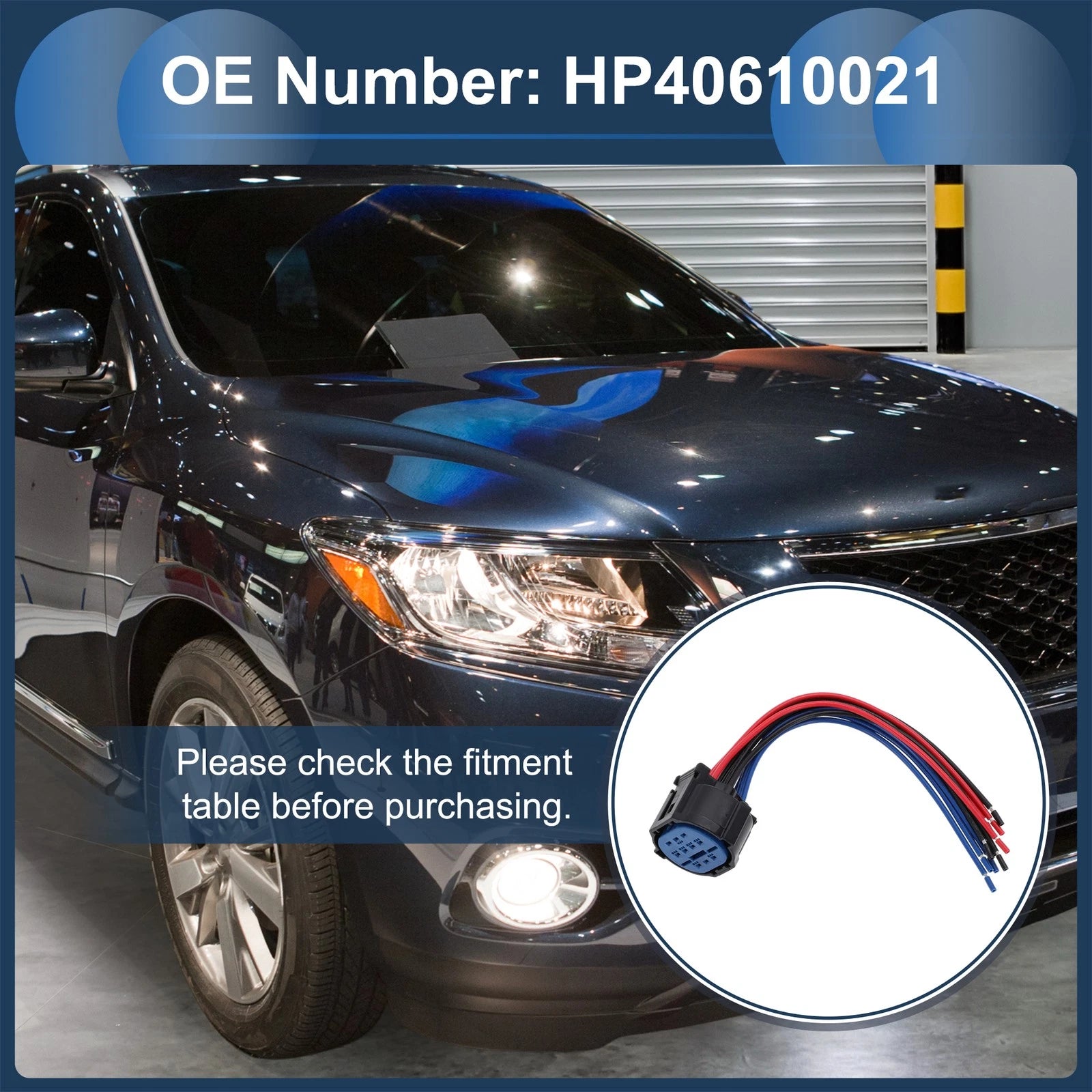 Headlight Wiring Harness Assembly No.HP40610021 for Hyundai Elantra (2017–2018)