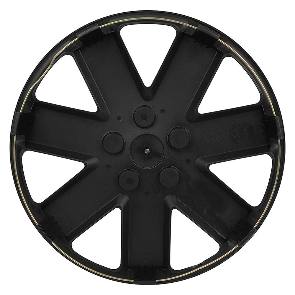 Set of 4 Black 16" Wheel Covers for R16 Tire & Rim
