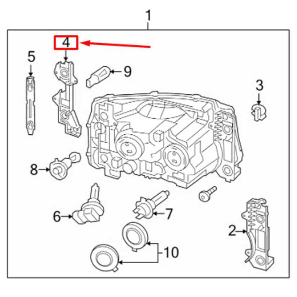 Headlight Support Retainer Bracket for Land Rover Discovery 4 (2010-2016)
