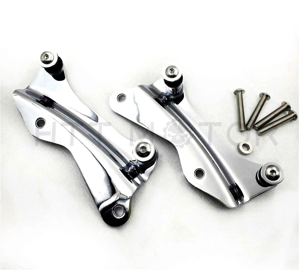 4-Point Chrome Docking Hardware Kit for Harley Touring Road King Glide (2014–2017)
