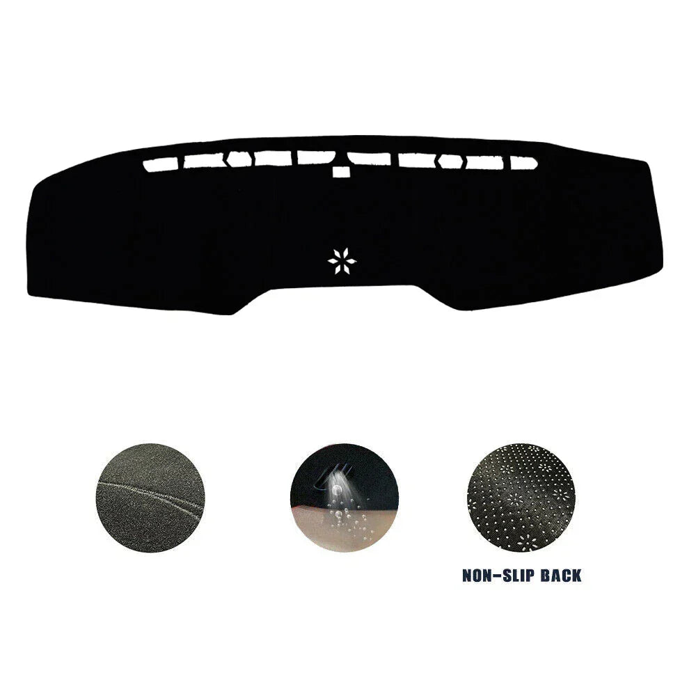 Non-Slip Dash Mat for Ford Mustang Coupe 2015-2023 Dashboard Cover Black