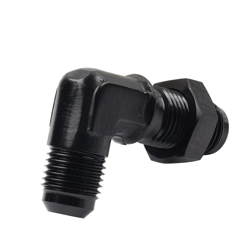 10AN Male to Male Flare 90�� Union Bulkhead Adapter Fitting for Car
