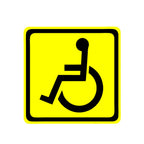 Handicap Sign Wheelchair Accessible Car Decal Stickers
