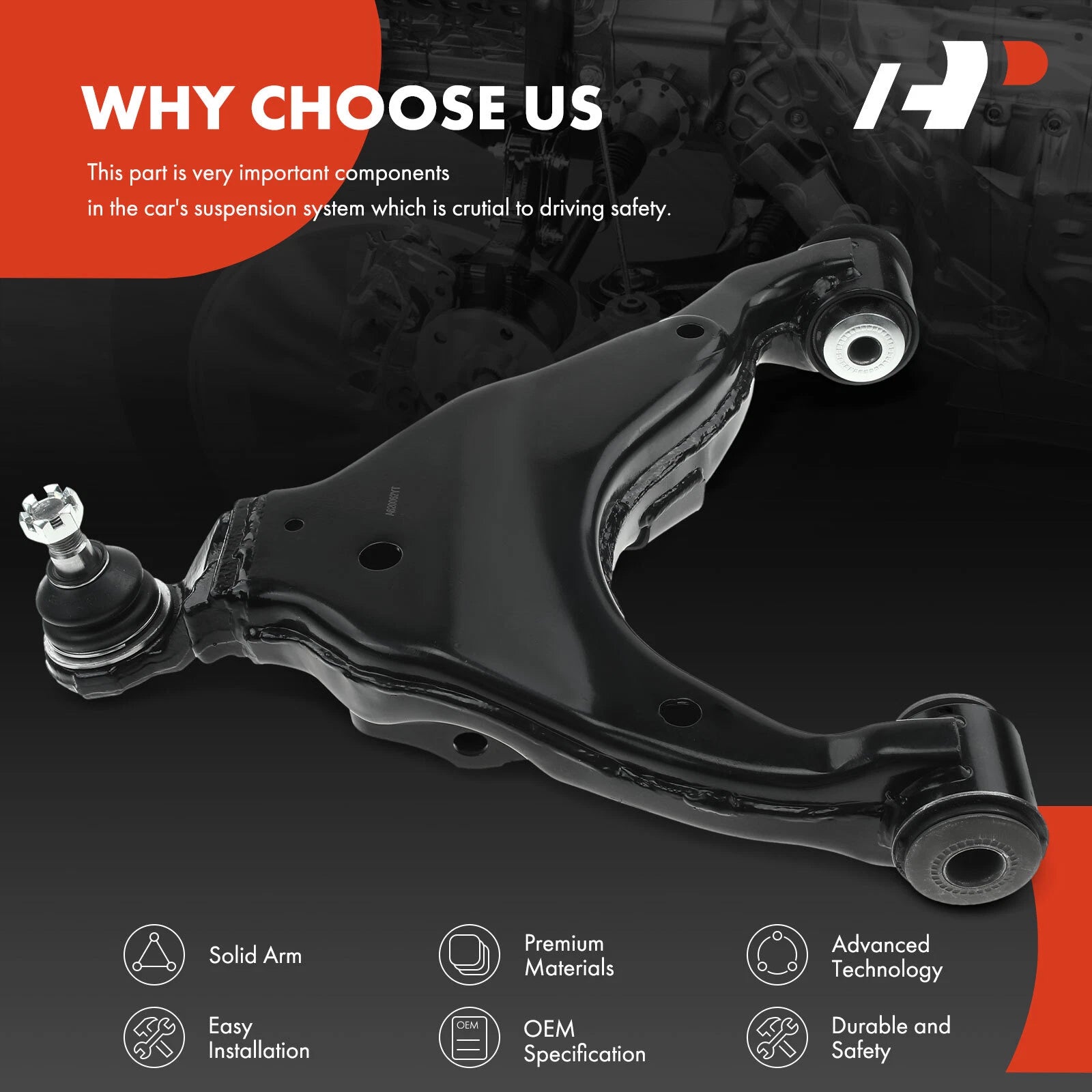 Front Left Lower Control Arm Ball Joint for Toyota 4Runner (2003-2009)