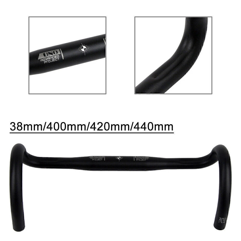 Curved Handlebar 25.4/31.8mm for Road Bike (380/400/420mm)