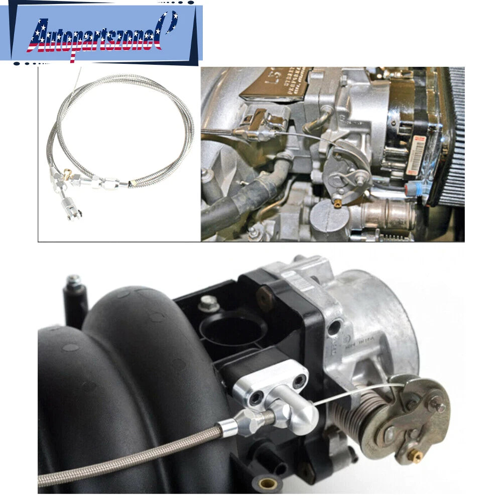 Throttle Gas Cable Kit for LS1 4.8 5.3 6.0 (36")