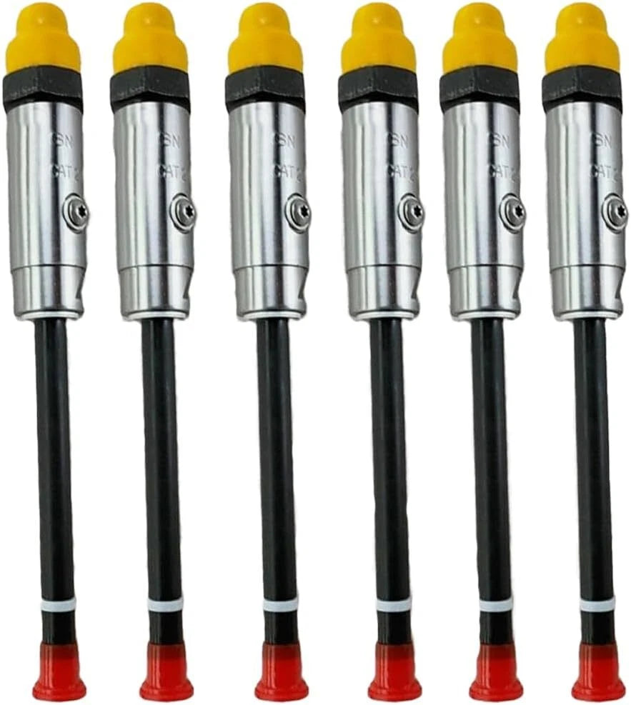 Set of 6 Fuel Injectors 7W-7026 for Caterpillar 3406B 3412 D9R