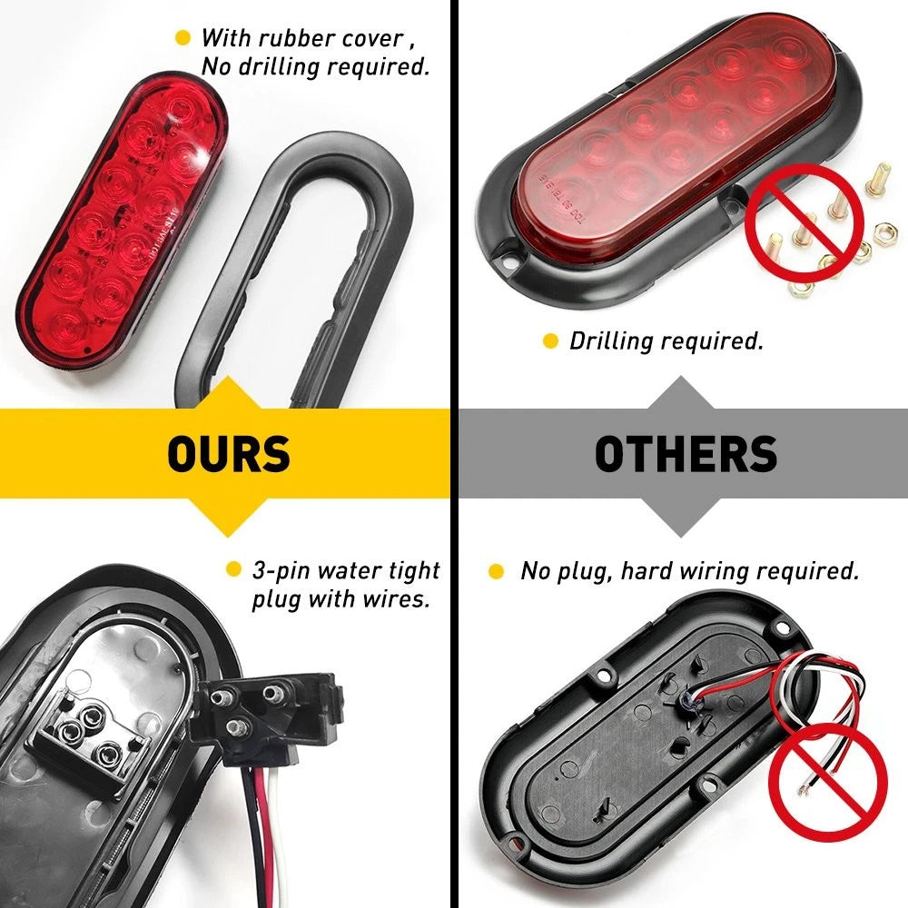 10 PC LED License Plate Side Marker Light Bulbs for Various Vehicles