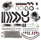 Twin T3 V Band Turbocharger Kit with BOV, Intercooler, Pipes, Oil Lines
