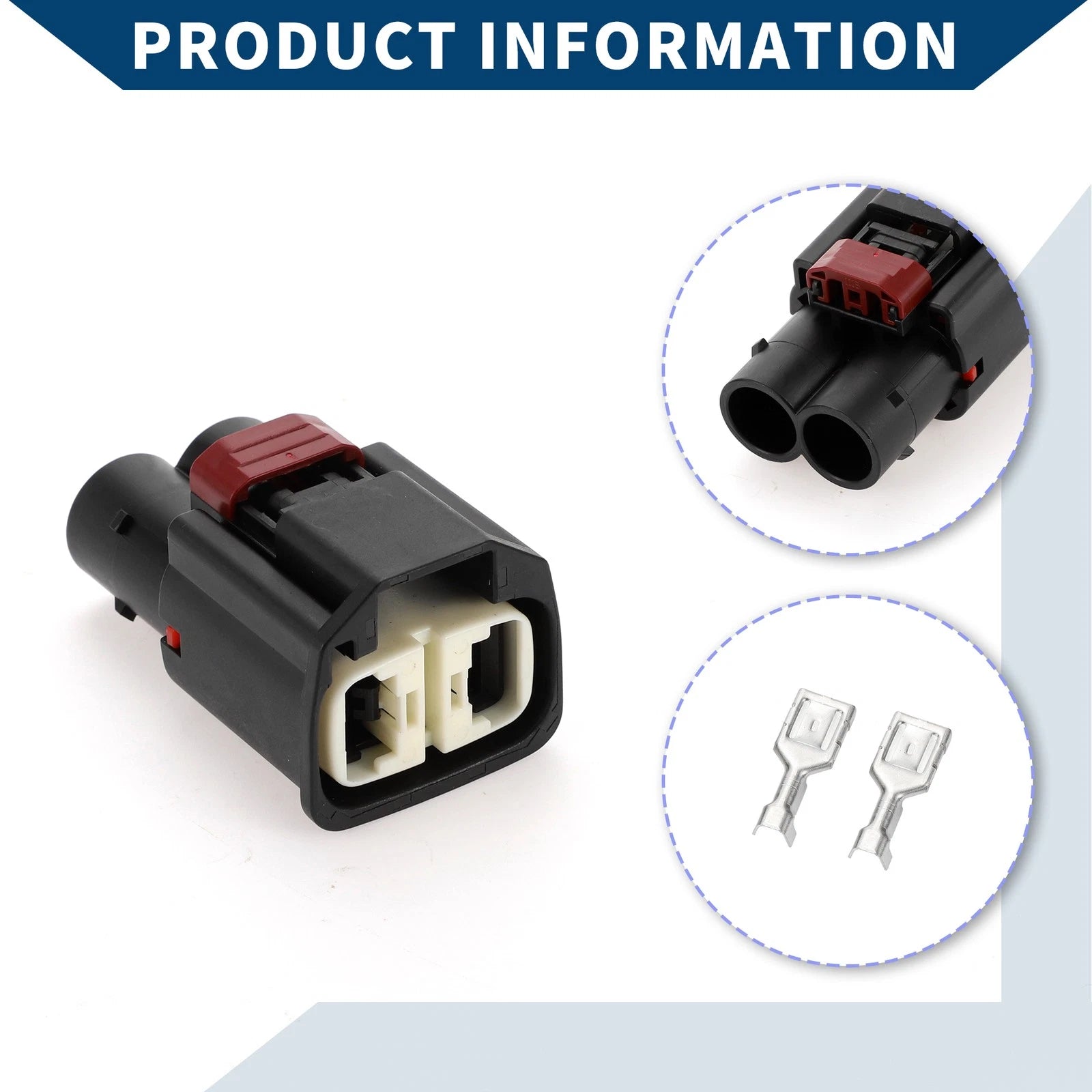 2 Pin Power Steering Pump Connector Plug for Mercedes Benz 