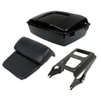 Chopped Trunk Pad for Harley Touring (2009–2013) Black 2 Up Rack
