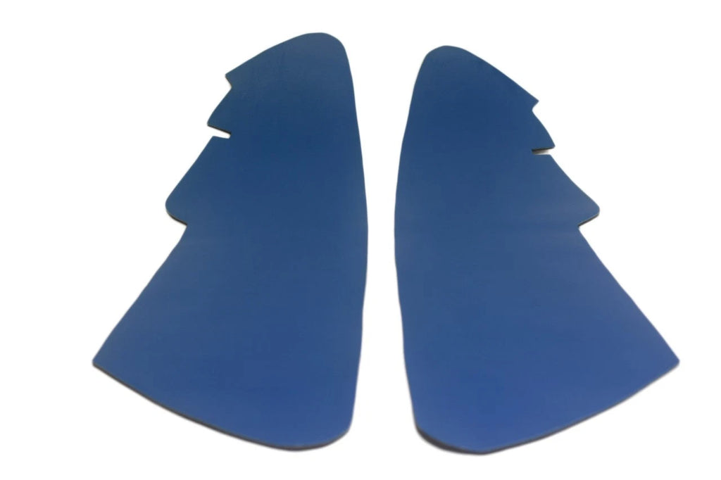 Front Insert Door Panel Cover for Acura RSX (2002–2006) Blue Leather Synthetic