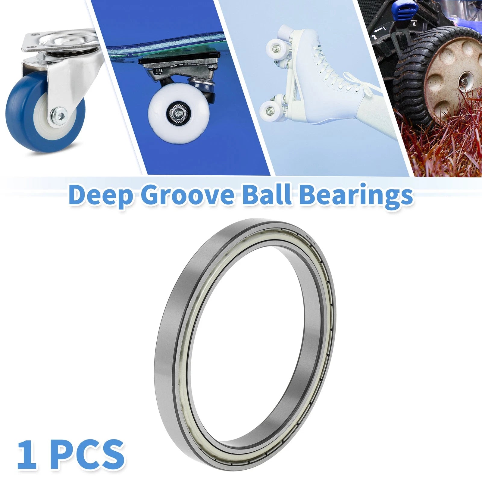 Deep Groove Ball Bearing 6824ZZ for Scooter Skateboard (120x150x16mm)