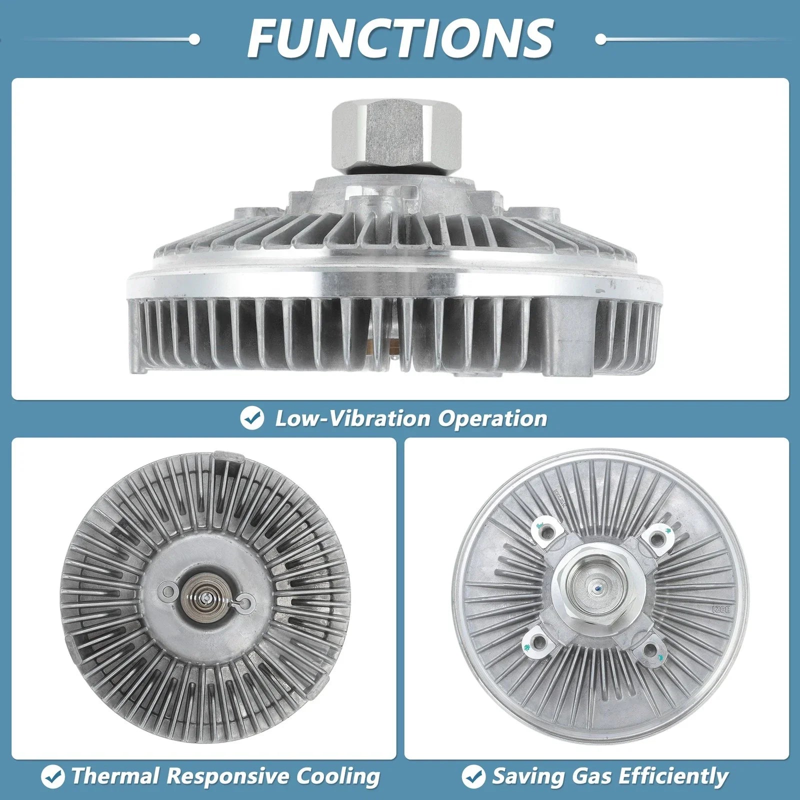 Cooling Fan Clutch for Dodge Dakota, Ram Dakota (2005-2011)