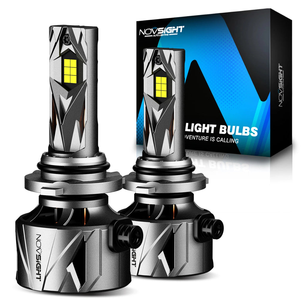 2X 9006 LED Headlight Bulbs Kit for NOVSIGHT (60000LM 6500K 240W)