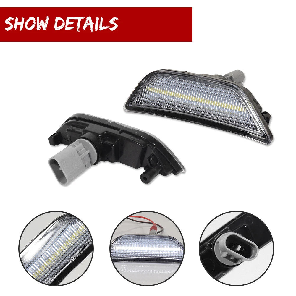 LED Side Marker Lights for Kia K5 Sedan (2021–2024) Clear White Assembly