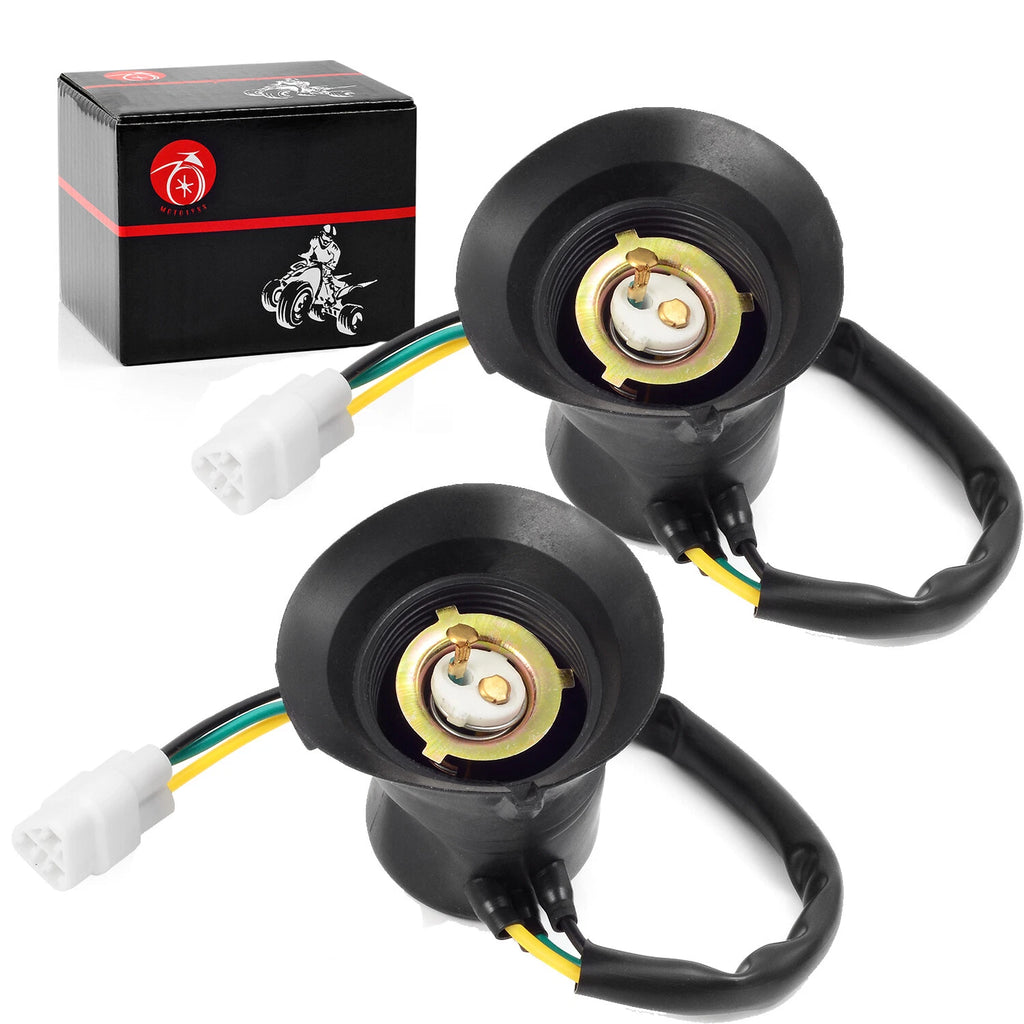 2X Headlight Socket Cord for Yamaha Kodiak 400 YFM400A (1999–2002)