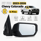 Right Side Mirror for Chevrolet Colorado (2023–2026) w/BSD, Heated, Camera, 6Pins