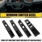 Set of 4 Door Window Switch Bezel Trim Panel Cover for Toyota Yaris (2012–2014)