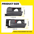 4X Interior Door Handles for Hyundai Accent (2006–2011) Gray