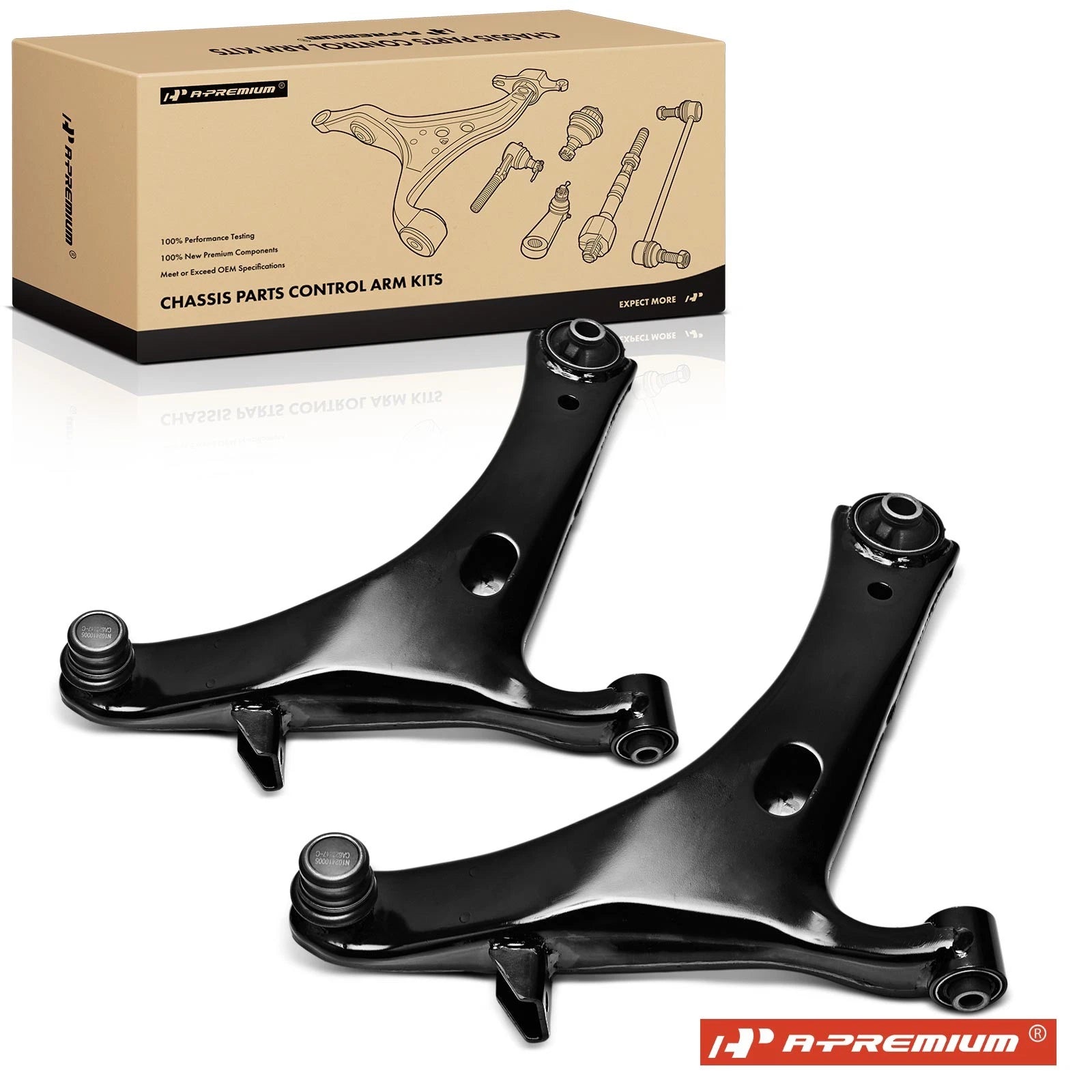 2X Front Lower Control Arm with Ball Joint for Subaru Impreza (2012–2016)
