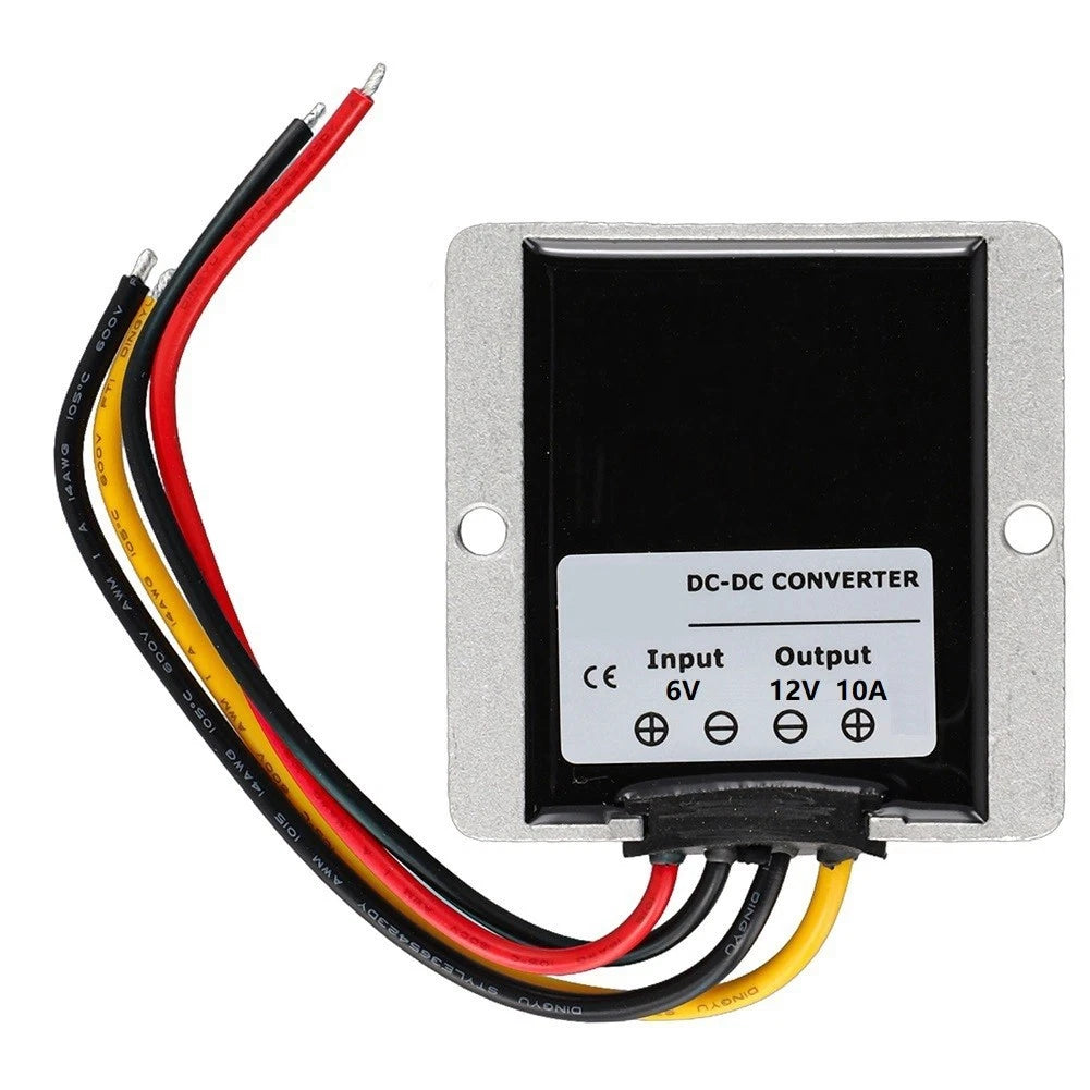 DC 6V to 12V Step Up Converter 10A 120W for Car Boat Marine Systems