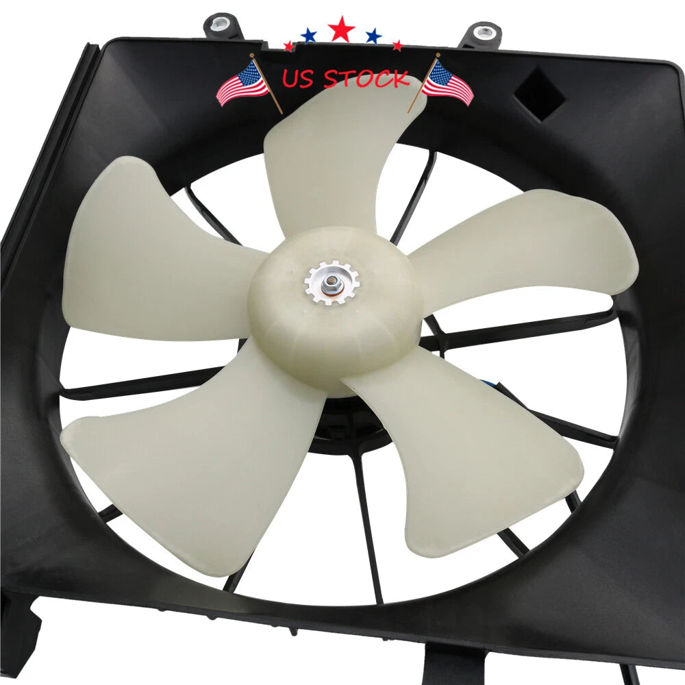 AC condenser radiator cooling fan assembly for Honda Civic (2001–2005)