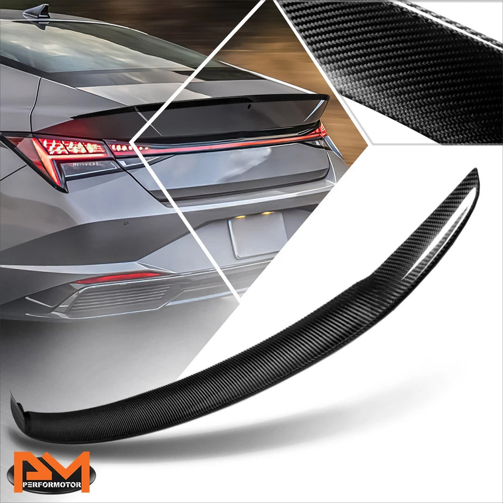 Carbon Fiber OE-Style Duck Bill Rear Trunk Spoiler for Elantra (2021–2024)